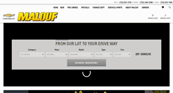 Desktop Screenshot of maloufchevrolet.com